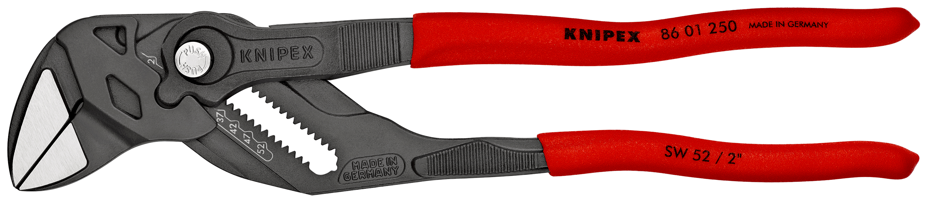 KNIPEX Zangenschlüssel Zange und Schraubenschlüssel in einem Werkzeug mit rutschhemmendem Kunststoff