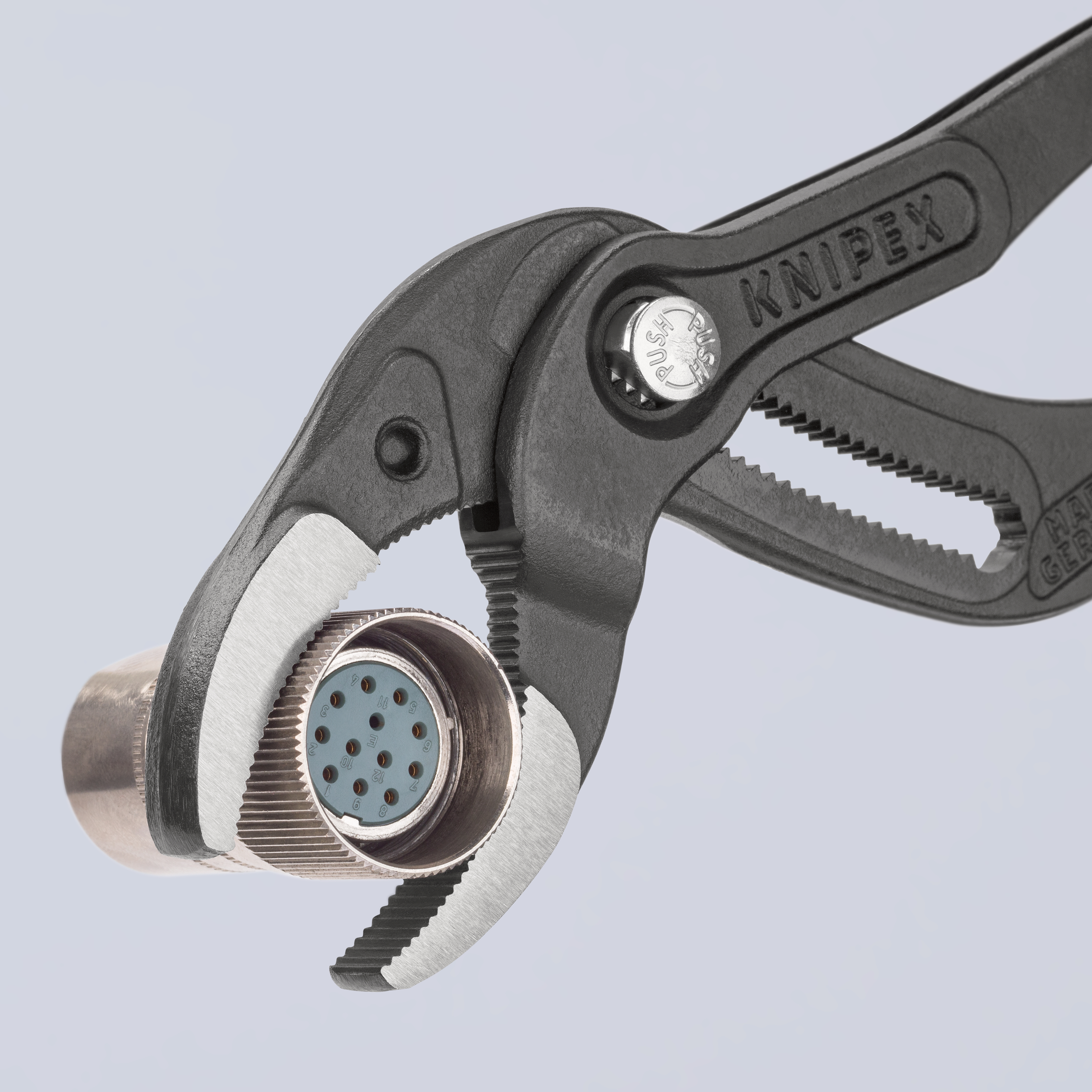 KNIPEX Siphon- und Connectorenzange "SpeedGrip" mit rutschhemmendem Kunststoff überzogen schwarz atr