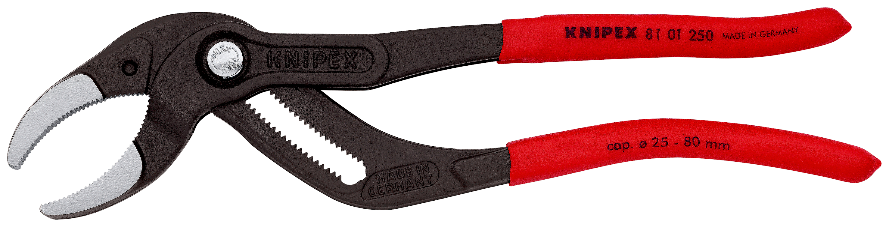 KNIPEX Siphon- und Connectorenzange "SpeedGrip" mit rutschhemmendem Kunststoff überzogen schwarz atr