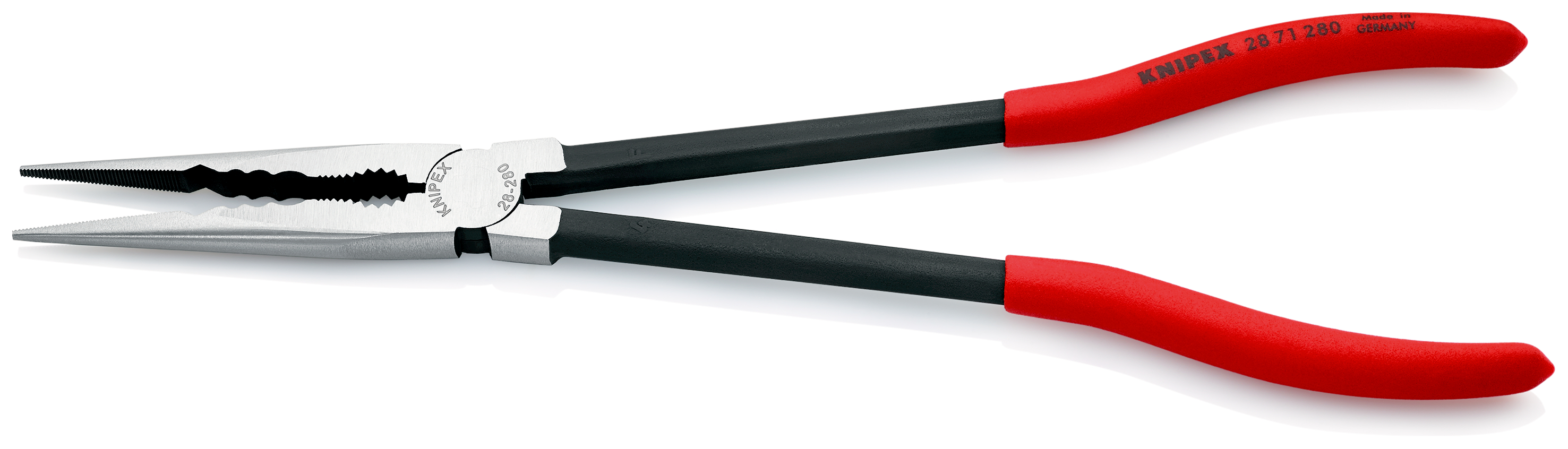 KNIPEX Montierzange mit Querprofilen mit Kunststoff überzogen schwarz atramentiert 280 mm
