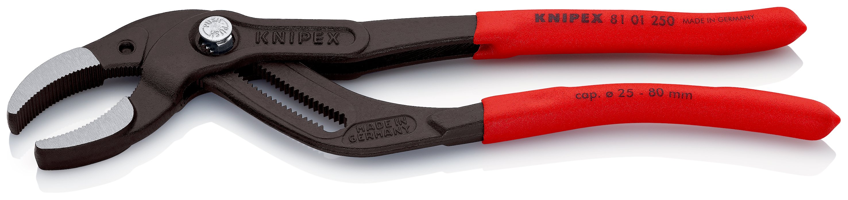 KNIPEX Siphon- und Connectorenzange "SpeedGrip" mit rutschhemmendem Kunststoff überzogen schwarz atr